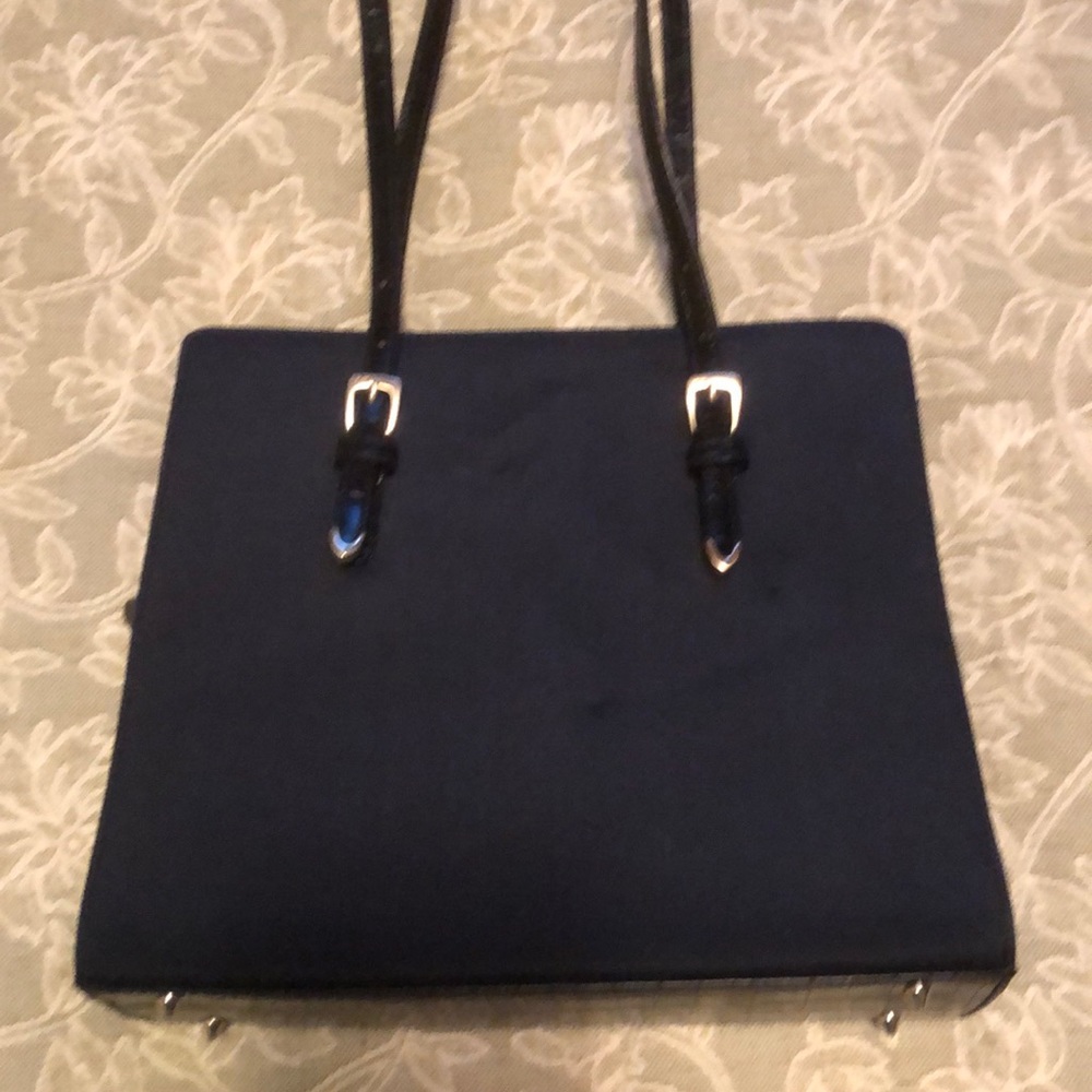 Navy handbag